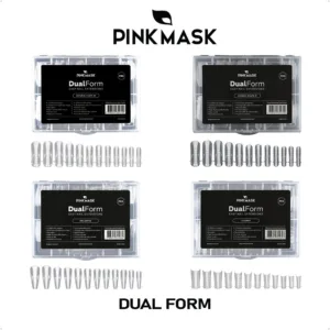 Tips dual form 120 uni para polygel Pink Mask
