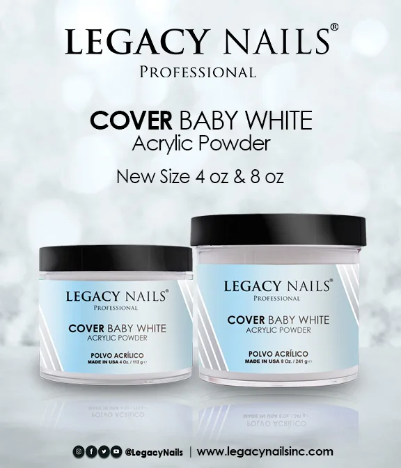 065D51AF-43E9-4015-9A14-35AD4EEDCF17.jpg Acrílico Cover Baby White Legacy Nails Polímero - Imagen 1