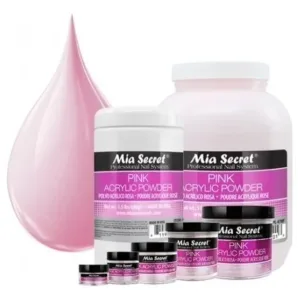 Acrílico Pink Mia Secret Polímero Rosa Translúcido