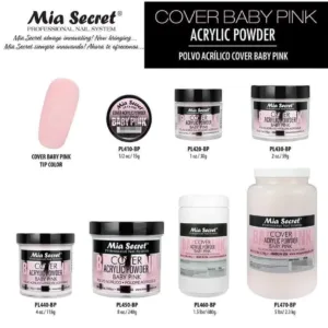 Acrílico Cover Baby Pink Mia Secret Polímero