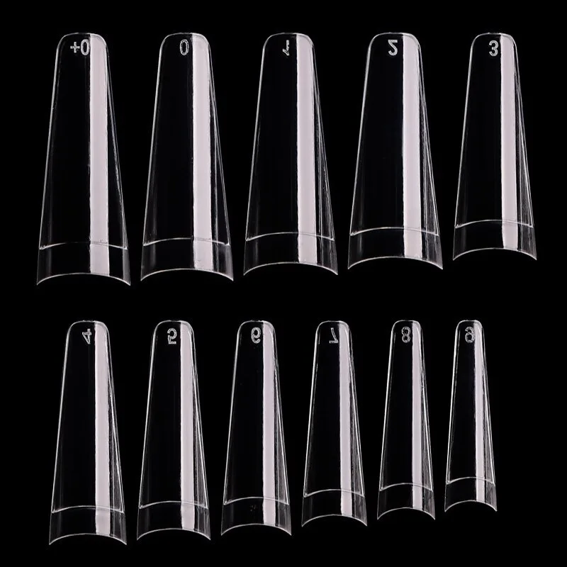 0A5C9464-2587-426B-984B-51BB2B5AB307.jpg Tips coffin 100 unidades clear con sonrisa - Imagen 1