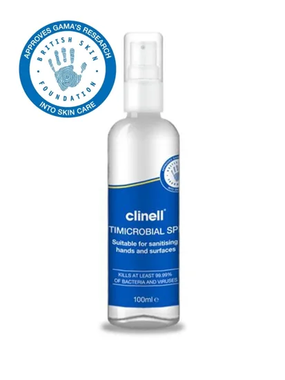 0C01487D-DCF1-42B6-9F02-30F49740AEAF-2.jpg Spray sanitizante para manos 100ml Clinell - Imagen 1