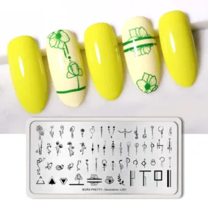 Placa de stamping Decoration L001 Born Pretty