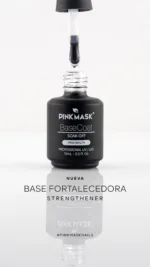 Base fortalecedora Clear 15ml Pink Mask niveladora capping