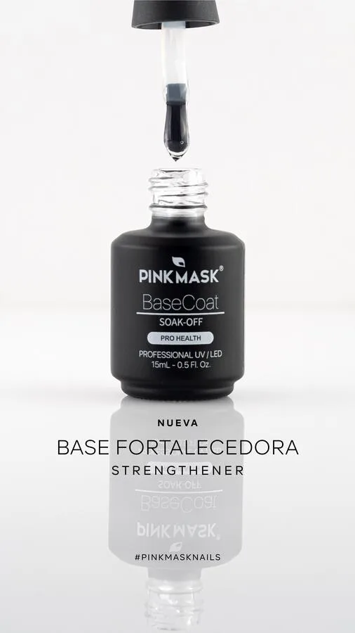 0E1FA747-1AF3-4D62-A36C-767EC07873AC-2.jpg Base fortalecedora Clear 15ml Pink Mask niveladora capping - Imagen 1