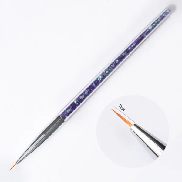 Pinceles liner con glitter multicolor 3 unidades - Imagen 5