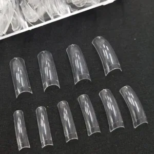Tips Recto cuadrados 100 uni clear con sonrisa