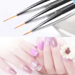 Pinceles liner con glitter multicolor 3 unidades - Imagen 2