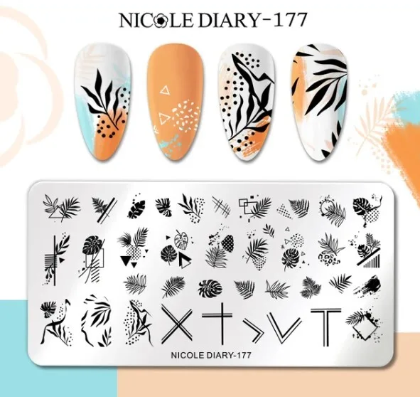 177-2.jpg Placa de stamping 177 Nicole Diary - Imagen 1