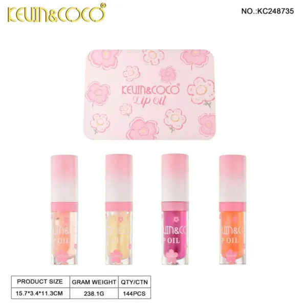Set 4 labial gloss Springtime 5 al 8 Kevin & Coco - Imagen 3