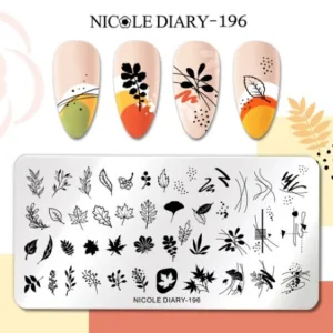 Placa de stamping 196 Nicole Diary