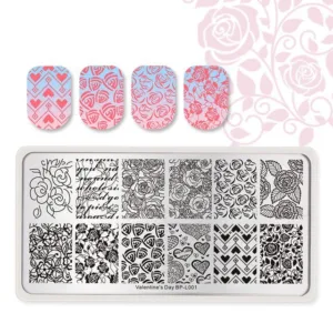 Placa de stamping Valentine's Day BPL001 Born Pretty