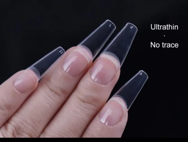 Tips coffin prelimados matte 504 unidades soft gel - Imagen 4