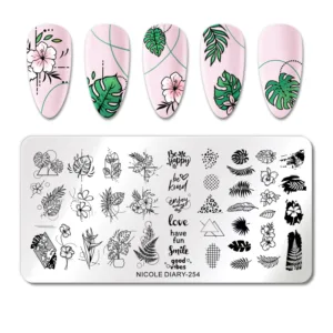Placa de stamping 254 Nicole Diary