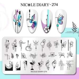Placa de stamping 274 Nicole Diary