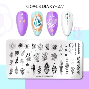Placa de stamping 277 Nicole Diary