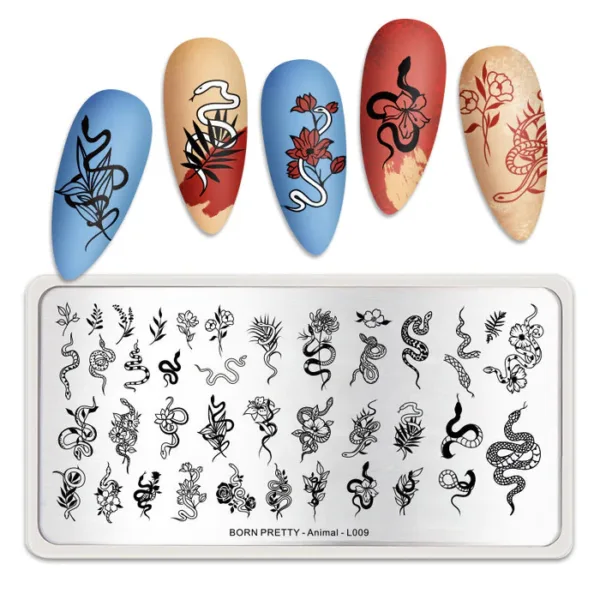 Placa de stamping Animal L009 Born Pretty - Imagen 2