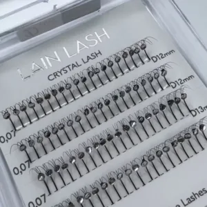 Pestañas curvatura D 12mm y 13mm con strass 3D Lain Lash