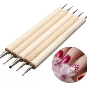 Set 5 punteros dotting mango madera