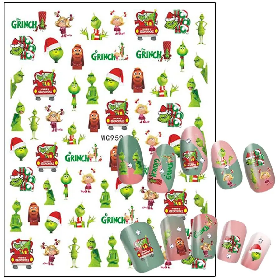 Version 1.0.0 Sticker Navidad Grinch WG959 Pop finger - Imagen 1