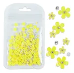 Flores 3D con perlas - Imagen 4