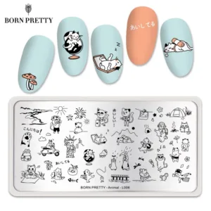 Placa de stamping Animal L006 Born Pretty