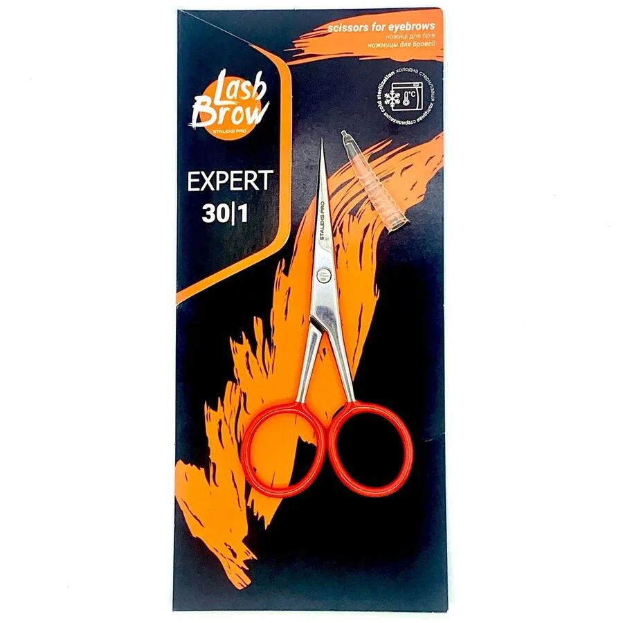 3CD4E58E-80F7-4B63-972D-C8D43E3B4660.jpg Tijera para cejas Expert 30 1 Staleks - Imagen 1