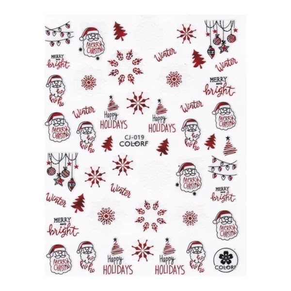 Sticker Navidad CJ-019 Pop finger - Imagen 2