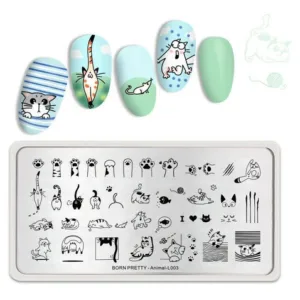 Placa de stamping Animal L003 Born Pretty