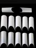 Tips curvatura C 500 Unidades Natural D&Z con sonrisa - Imagen 2