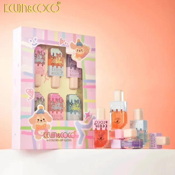Set 6 brillos gloss Ice Cream Kevin & Coco - Imagen 2