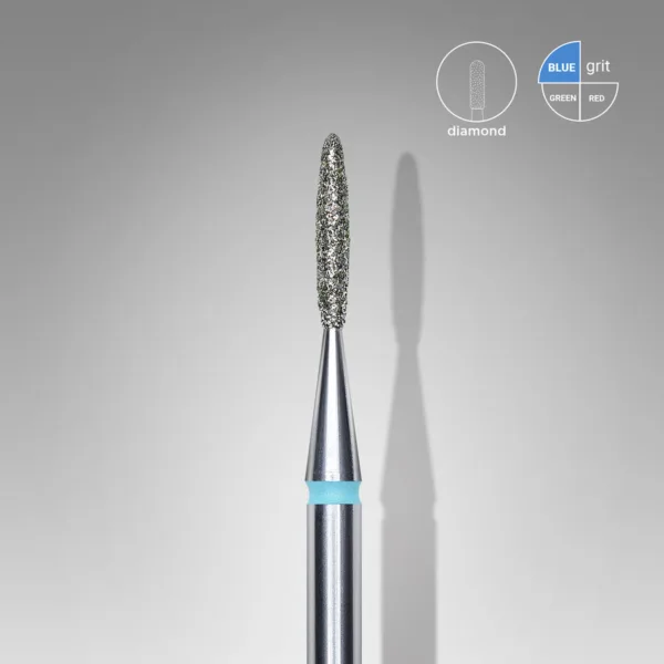 Fresa diamantada flama azul FA10B014/8 Staleks - Imagen 2