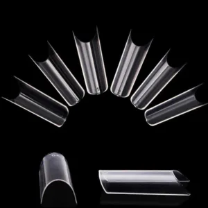 Tips curvatura C 100 unidades Clear con sonrisa