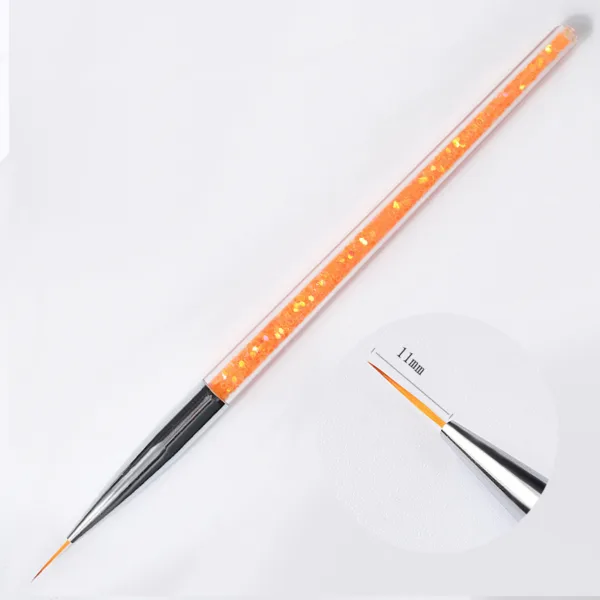 Pinceles liner con glitter multicolor 3 unidades - Imagen 4