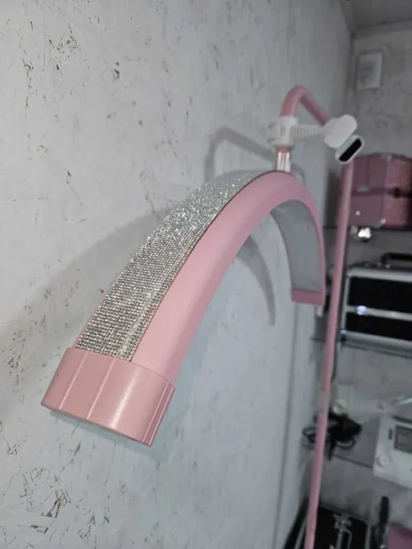 Lámpara media luna de pie Premium con strass - Imagen 5