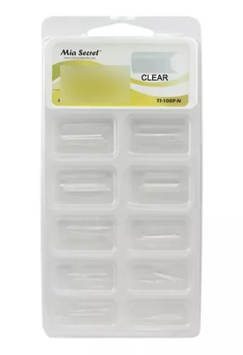 4FA8B73C-141F-4969-B333-D7BDBE142006.jpg Tips Curvatura C 100 unidades clear Mia Secret con sonrisa - Imagen 1