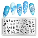 Placa de stamping Christmas L010 Born Pretty - Imagen 2