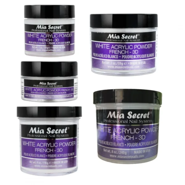 Acrílico White Mia Secret Polímero Blanco - Imagen 2