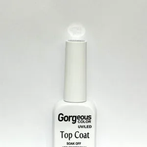 Top coat 15ml Gorgeous envase blanco