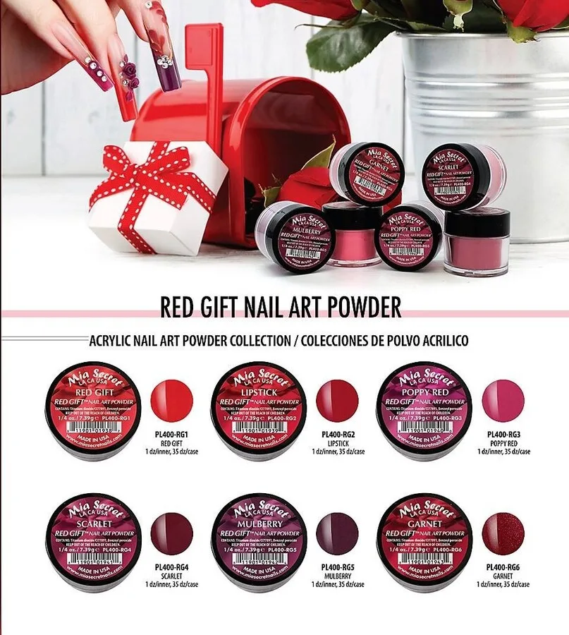 544EBB00-FEF9-4C9F-8CE7-F554768AF72A-2.jpg Acrílico Colección Red Gift rojo 7.4g Mia Secret unidad - Imagen 1