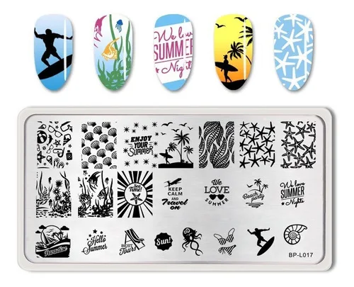57324B38-D2E3-4325-B502-0B3C37410BD5.jpg Placa de stamping Ocean BPL017 Born Pretty - Imagen 1