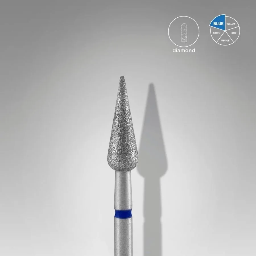 5BFFDF4D-390F-4E06-9916-929D8E4D9654.jpg Fresa diamantada cónica FA100B040/12 azul Staleks - Imagen 1