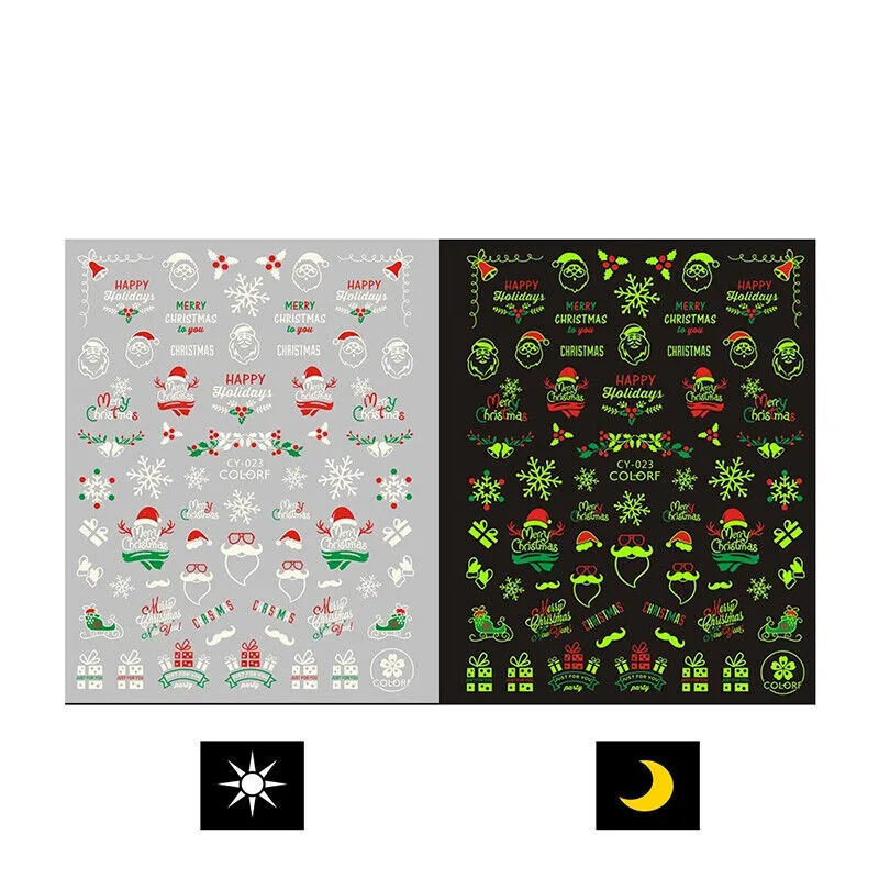 5D874D0D-A1E1-41B9-8AEF-6C796B8548A9-2.jpg Sticker Navidad CY-023 brilla en la oscuridad Pop finger - Imagen 1
