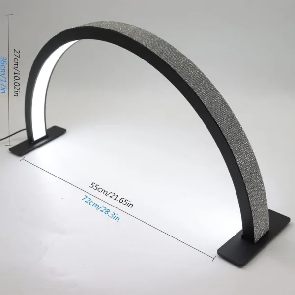 Lámpara media luna de escritorio con strass reforzada - Imagen 4