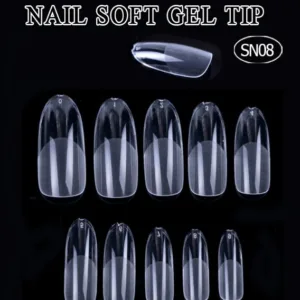 Tips round redondos prelimados 504 unidades soft gel