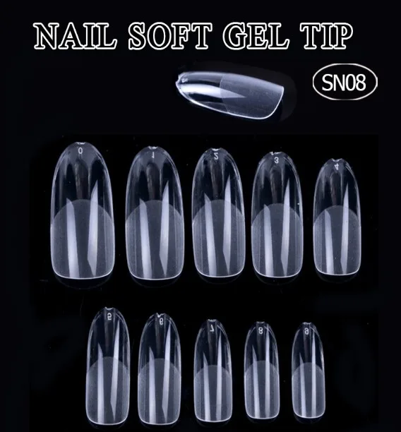 653398AF-A927-4AC0-85D7-591D66FE7C29.jpg Tips round redondos prelimados 504 unidades soft gel - Imagen 1