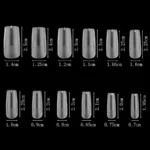 Tips rectos cuadrados prelimado matte 504 unidades soft gel - Imagen 3