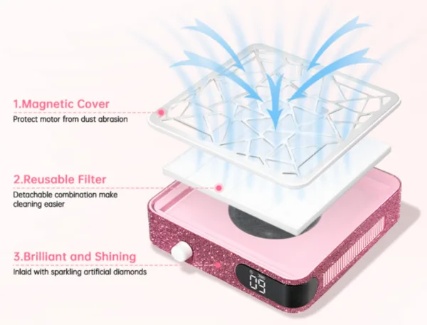 Extractor de polvo con strass - Imagen 5