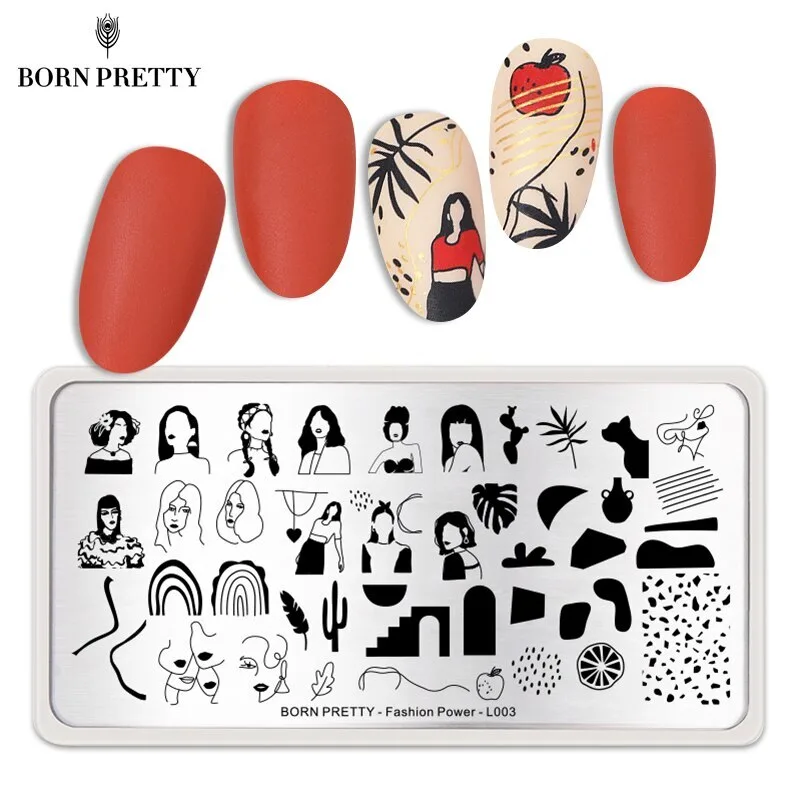6DD74271-F803-4096-BD2B-BE272C1C22F6.jpg Placa de stamping Fashion Power L003 Born Pretty - Imagen 1