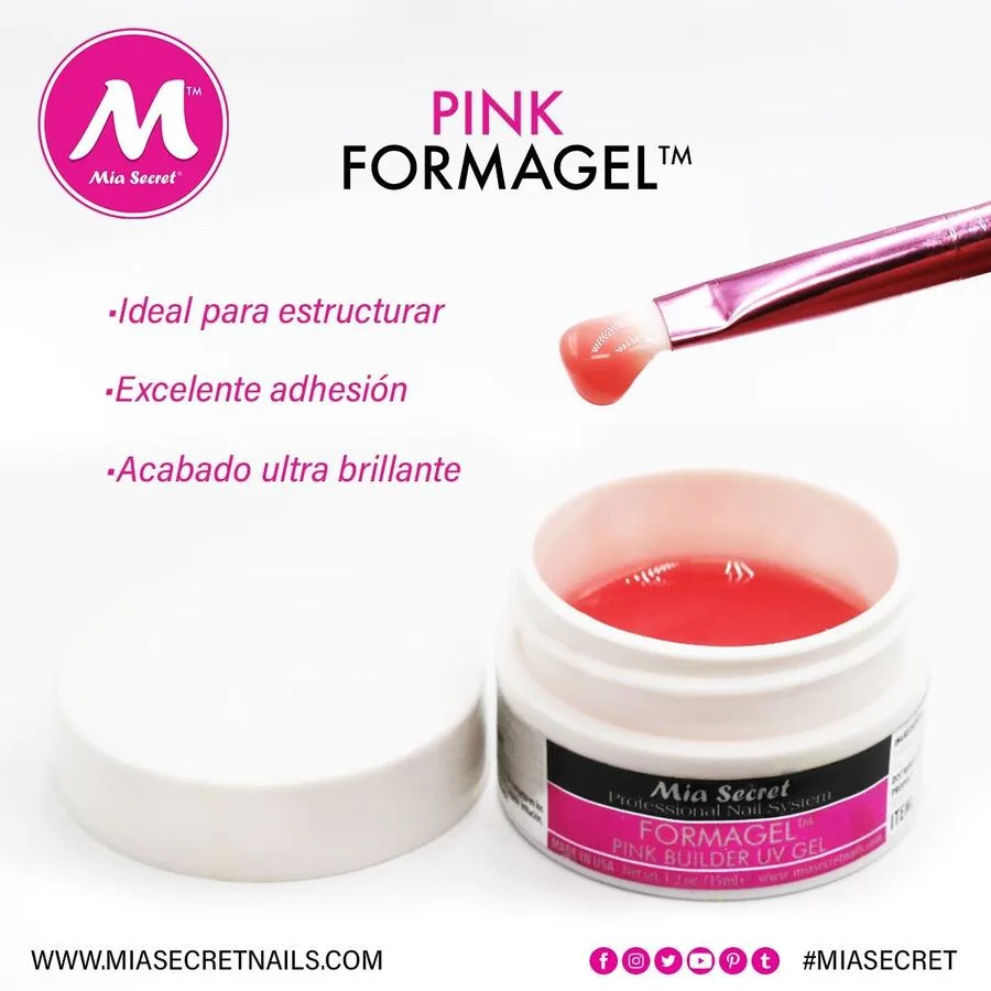 75A03382-4CC5-47D6-B491-F17569CD74B7-2.jpg Formagel gel de construcción Pink 30ml Mia Secret - Imagen 1